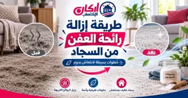 طريقة إزالة رائحة العفن من السجاد​